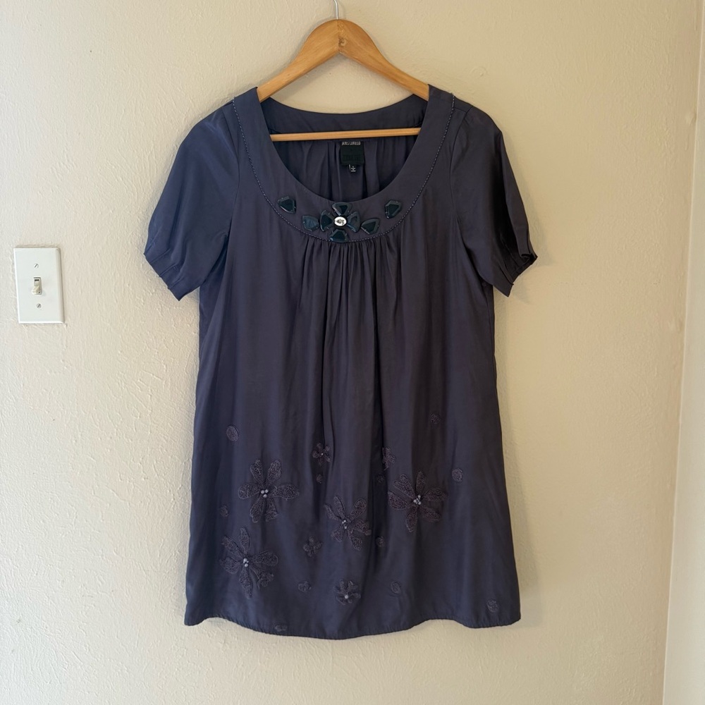 Anna Sui + James Coviello Beaded Shift Dress